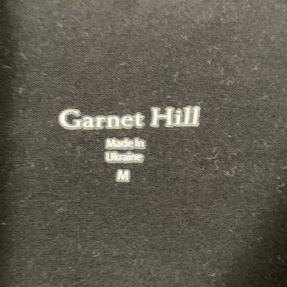 Garnett Hill Women Long Sleeve Shirt T-shirt Dress Black Minimalist Size Medium - Picture 3 of 6